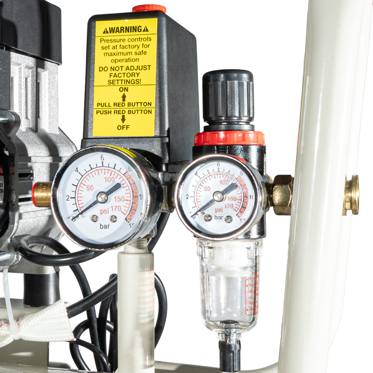 Hyundai 1500W 50L Oil Free Low Noise Portable Electric Air Compressor 11CFM 118psi | HY27550X