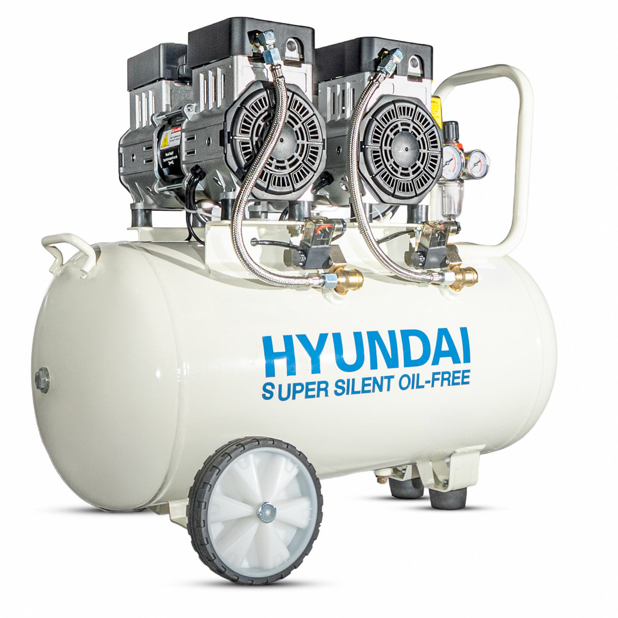Hyundai 1500W 50L Oil Free Low Noise Portable Electric Air Compressor 11CFM 118psi | HY27550X