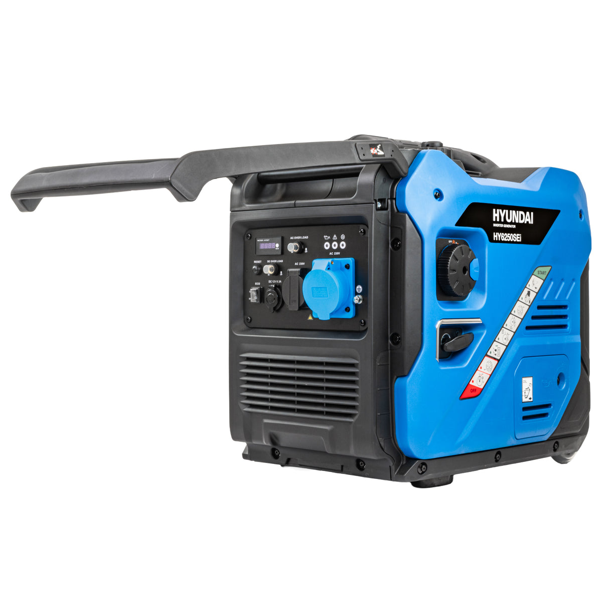 Hyundai 5.5kW / 5500W Inverter Generator, Electric Start, Pure Sine Wave | HY6250SEi