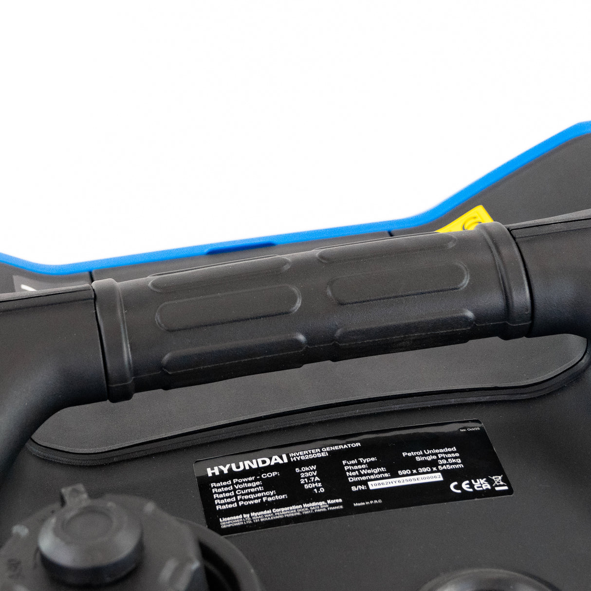 Hyundai 5.5kW / 5500W Inverter Generator, Electric Start, Pure Sine Wave | HY6250SEi