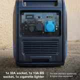 Hyundai 5.5kW / 5500W Inverter Generator, Electric Start, Pure Sine Wave | HY6250SEi