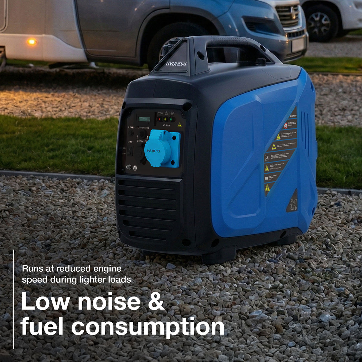 Hyundai 3.3kW / 3300W Inverter Generator, Recoil Start, Pure Sine Wave | HY3900Si