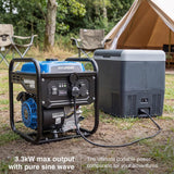 Hyundai 3.3kW / 3300W Inverter Open Framed Generator, Recoil Start, Pure Sine Wave | HY3750i