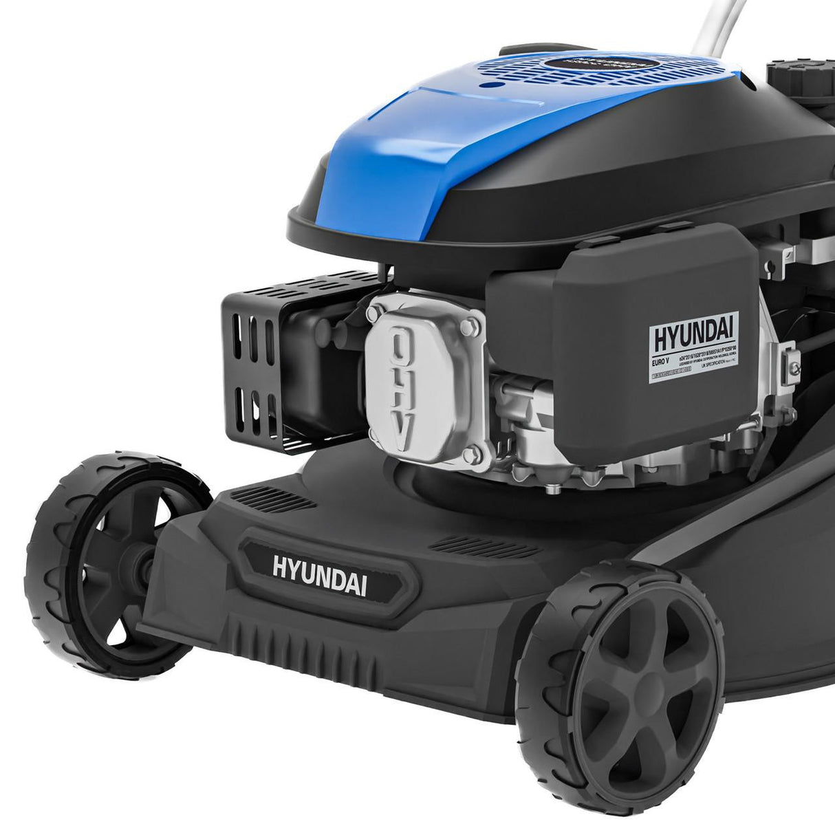 Hyundai HYM16130PX compact petrol lawn mower for home garden use