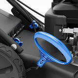 Hyundai petrol lawn mower with adjustable cutting height system