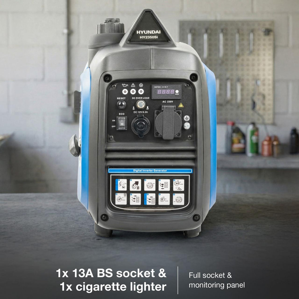 Hyundai 2.0kW / 2000W Inverter Generator, Recoil Start, Pure Sine Wave | HY2350Si