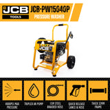 JCB Petrol Pressure Washer 4000psi / 276BAR 457cc Triplex AR pump 15L/min flow rate | JCB-PW15040P