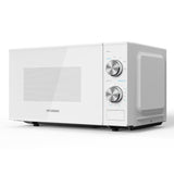 Hyundai 800W 20L solo microwave with dial control and stainless steel interior