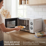 800W Hyundai microwave oven 20L capacity with easy dial operation