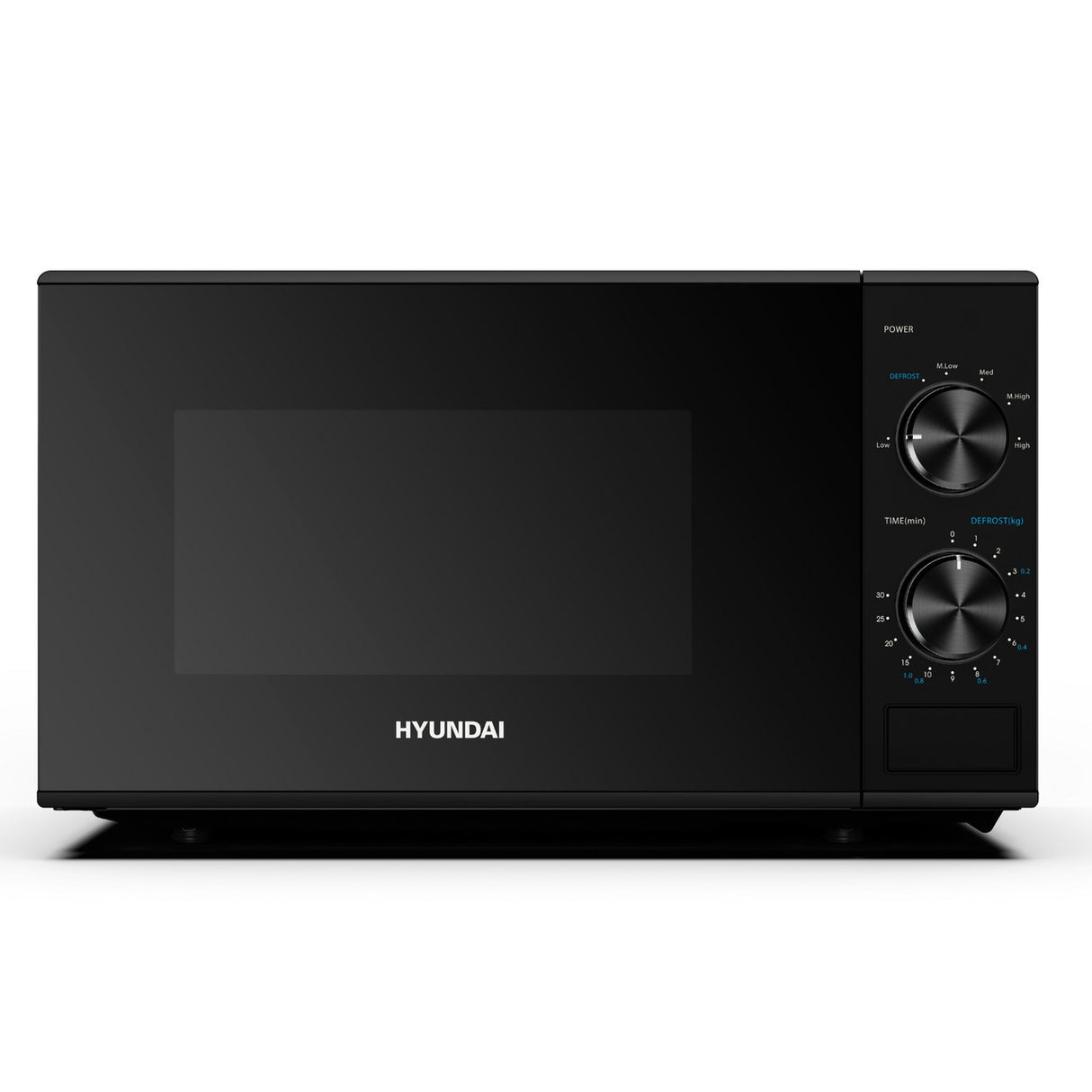HYMW80020MB Hyundai microwave 20L capacity 800W solo microwave oven black