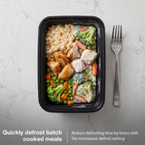 Hyundai 20 litre solo microwave with sleek black design and stainless steel inside