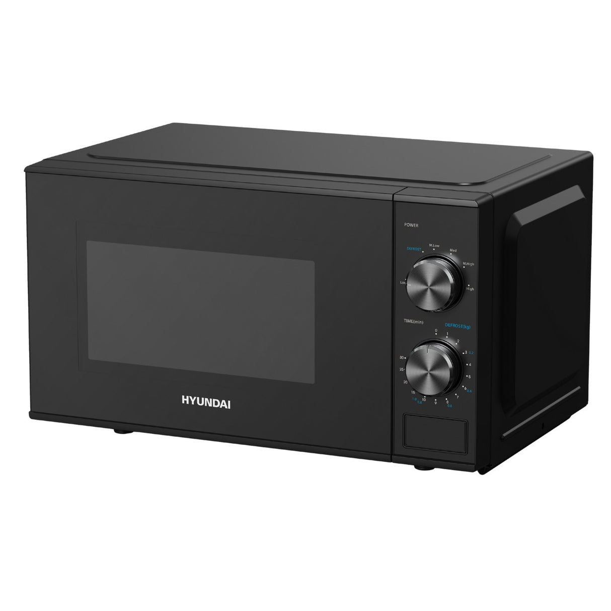 Affordable Hyundai microwave 800W with manual controls 20L capacity black