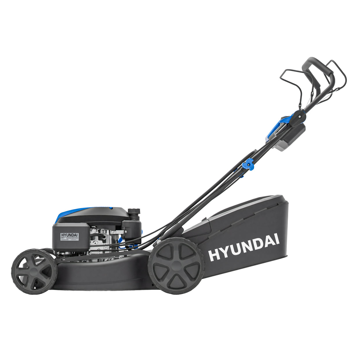 Hyundai 22” / 56cm Self-Propelled Petrol Lawnmower, Electric Start, 3-in-1 | HYM22200SPEX
