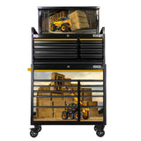 JCB 42’’ Roller Cabinet and Top Tool Chest Stack with Telehandler Loader Wrap | JCBTLHSTACK