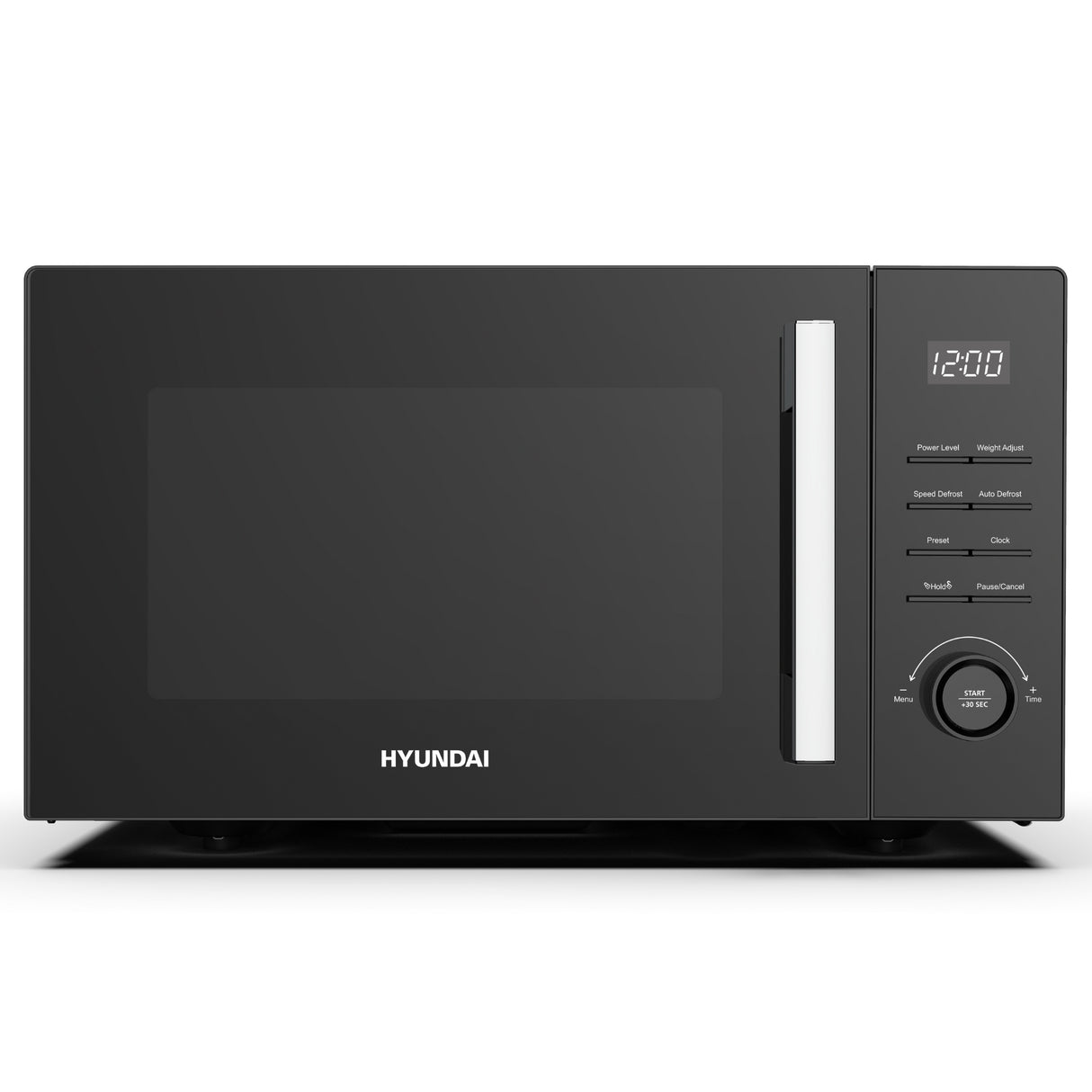 Hyundai 900W 23L Black Digital Microwave, Mirror-Effect Glass Door, Stainless Steel Interior | HYMW90023DB