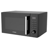 Hyundai 900W 23L Black Digital Microwave, Mirror-Effect Glass Door, Stainless Steel Interior | HYMW90023DB