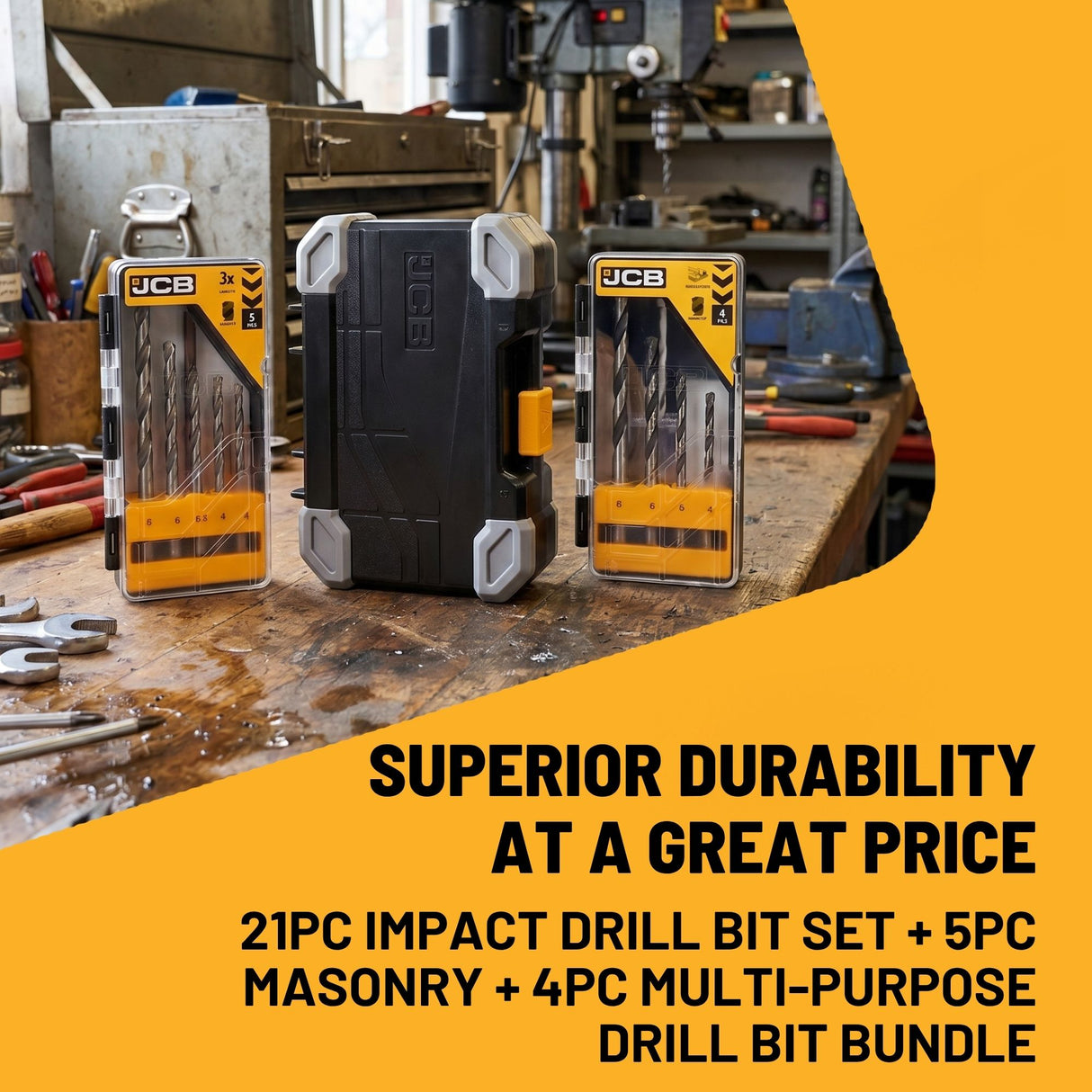 JCB Builder Impact & Masonry Drilling Kit