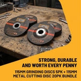 JCB Metalworker Cutting & Grinding Disc Kit