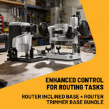 JCB Router Plunge & Inclined Base Kit