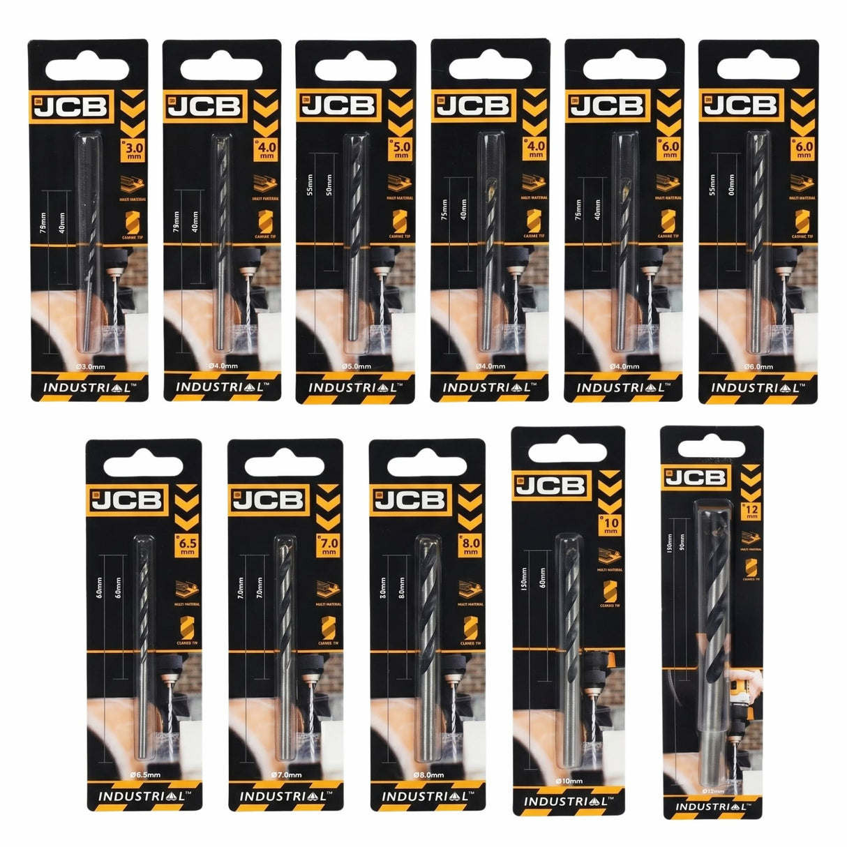 JCB Multi-Purpose Drill Bit Trade Pack