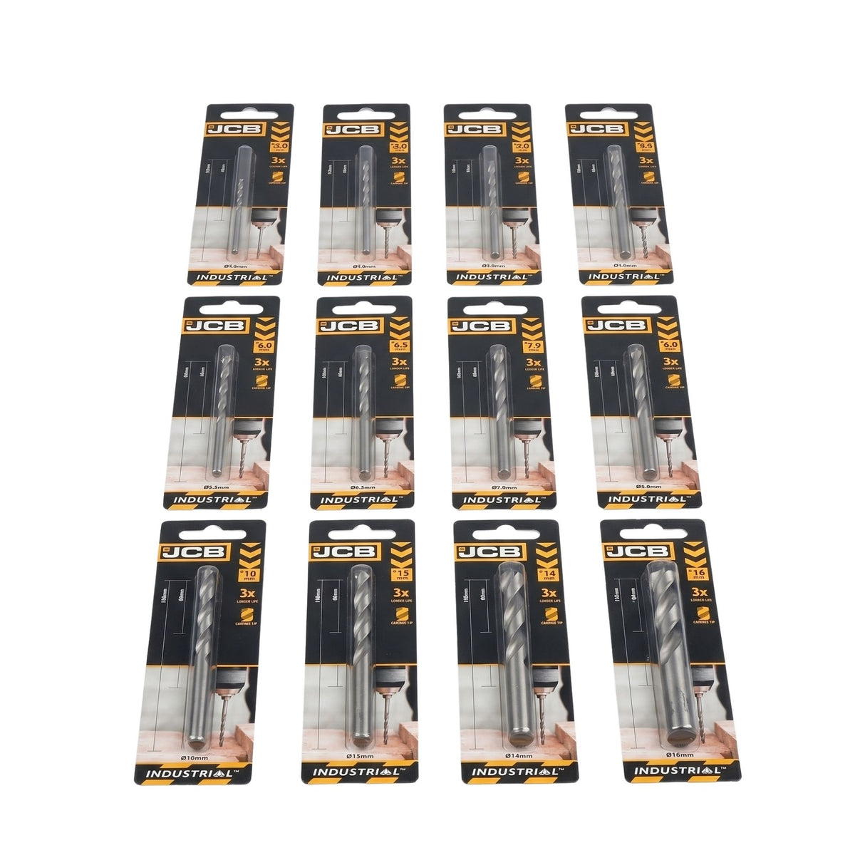 JCB Masonry Drill Bit Trade Pack