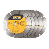 JCB 115 mm Segmented Diamond Blade 22.23 mm Bore for Angle Grinders (5 Pack) | 5055803334765-X5