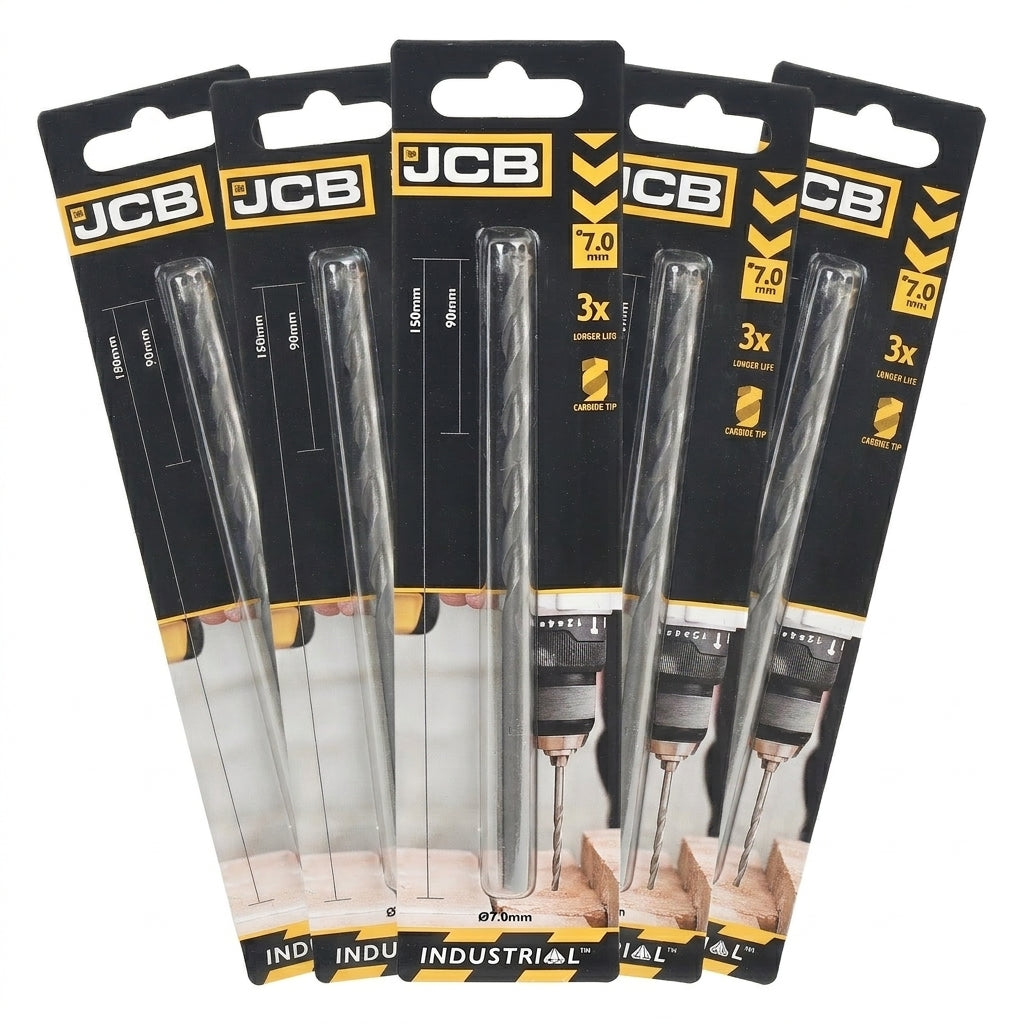 JCB  7 x 150mm Masonry Drill (5 Pack) | 5055803301064-X5