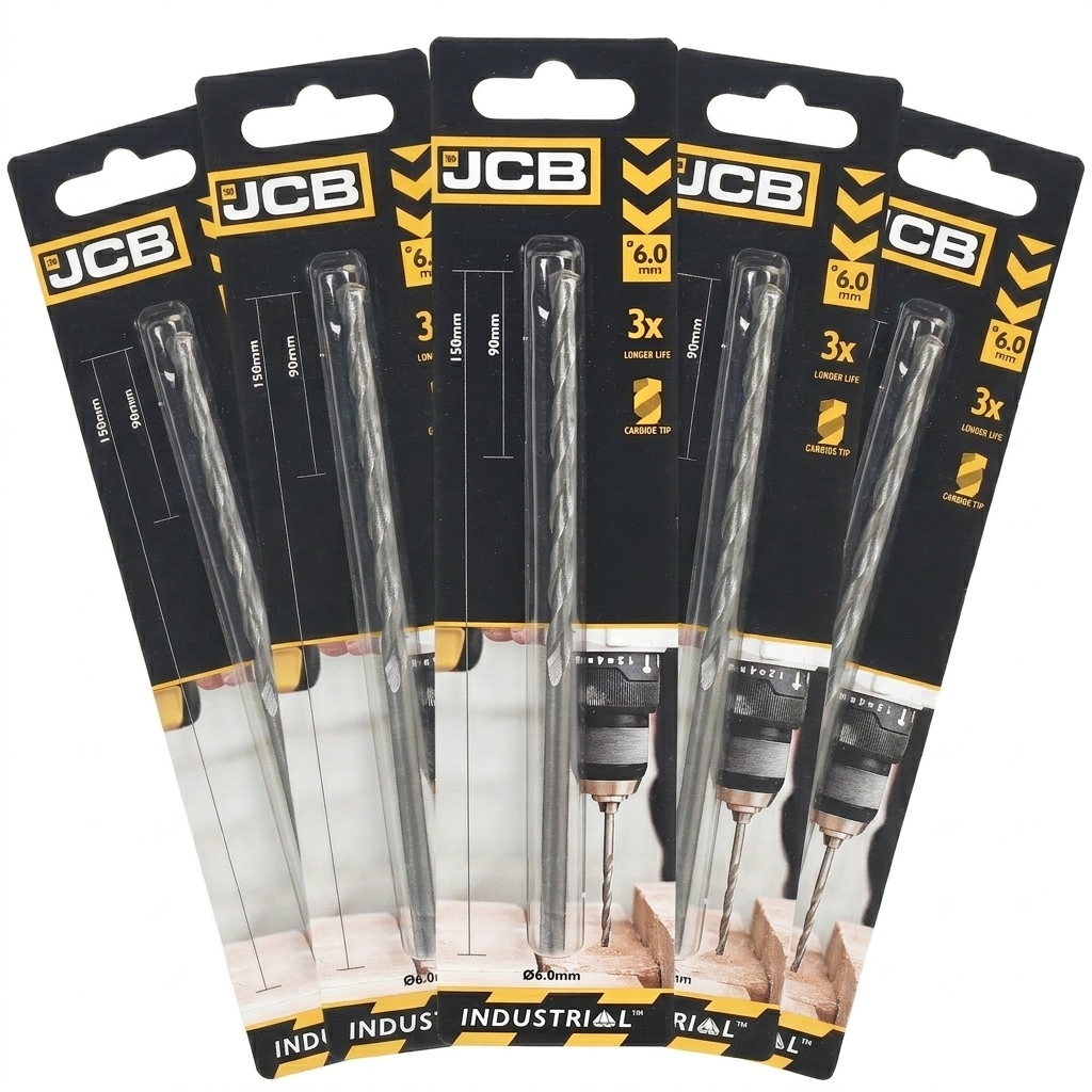 JCB 6 x 150mm Masonry Drill (5 Pack) | 5055803301484-X5