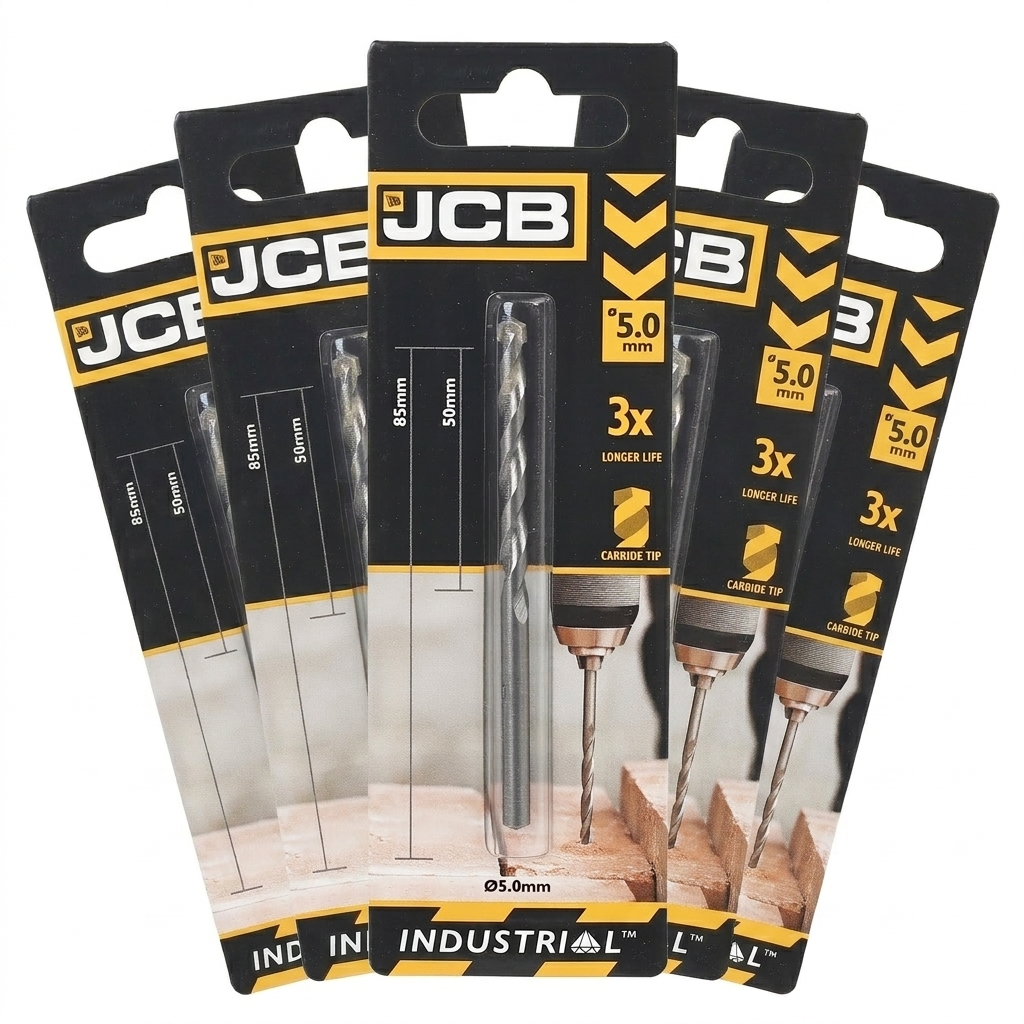 JCB 5 x 85mm Masonry Drill Bit (5 Pack) | 5055803301002-X5