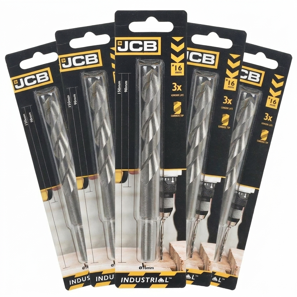 JCB 16 x  150mm Masonry Drill Bit (5 Pack) | 5055803301118-X5