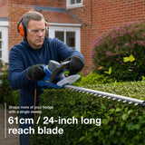 Hyundai 680W 610mm Electric Hedge Trimmer Pruner | HYHT680E