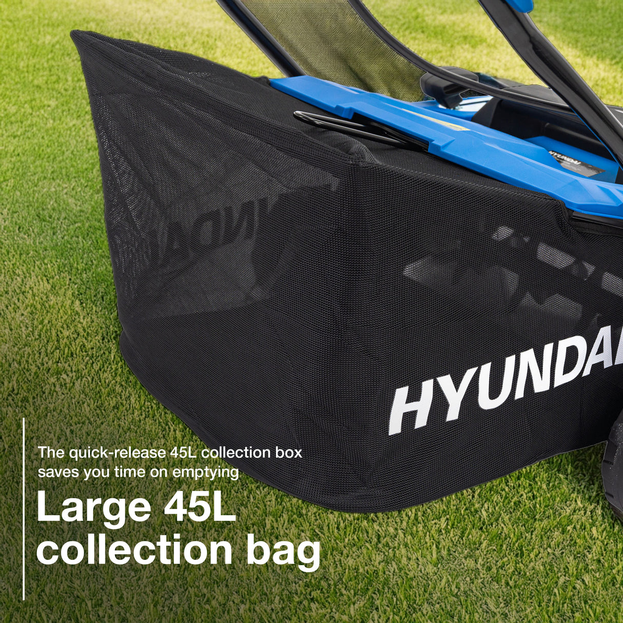 Hyundai 14” / 36cm 2 - in - 1 1600W Electric Lawn Scarifier and Aerator with 45L Collection Bag | HYSC1600E