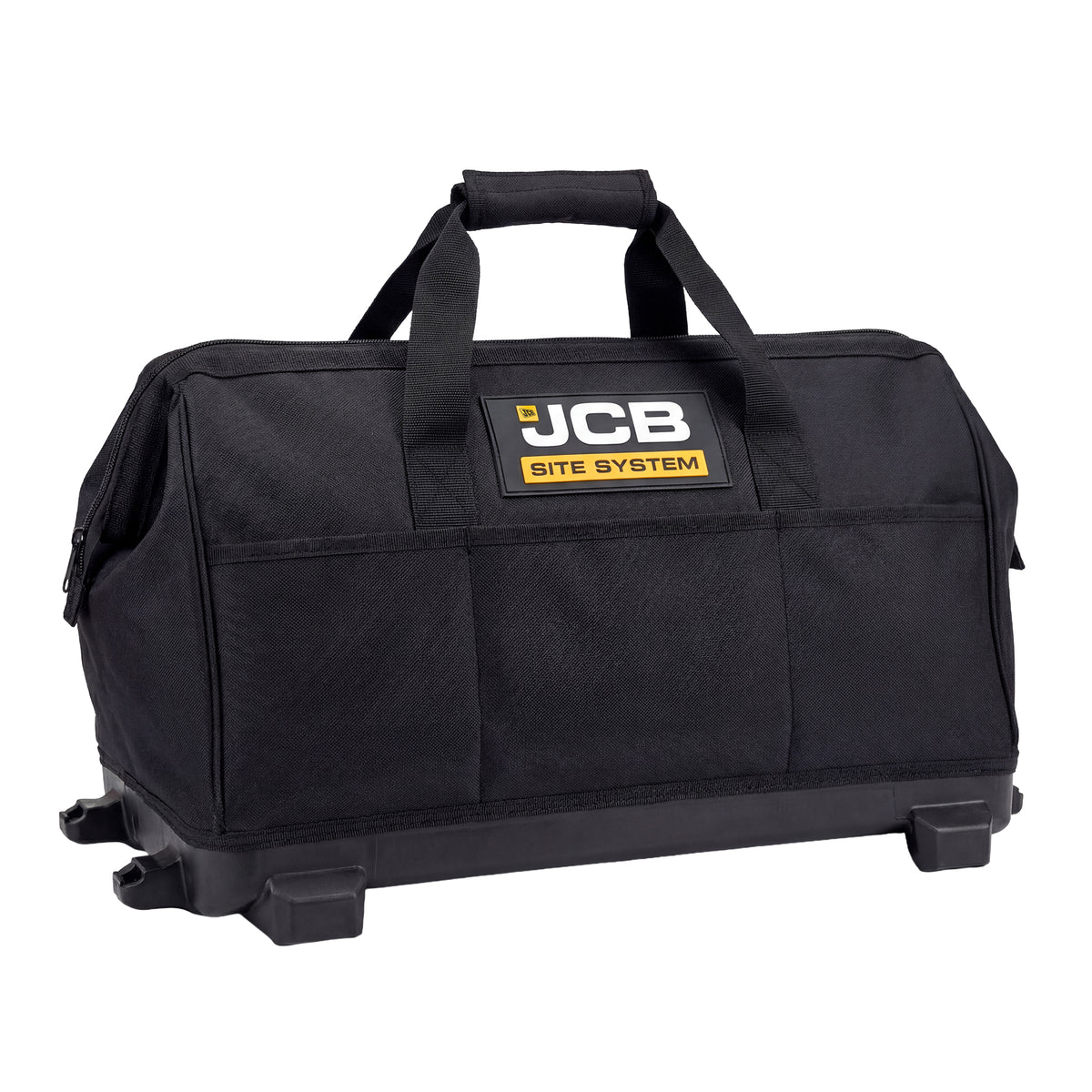 JCB Pro 18V Pro, 75Nm Combi Drill, 115mm Angle Grinder, 2x 5.0Ah Li-ion Batteries & 4.5A Fast Charger (with Soft Tool Bag) | JCB-18PKIT-4