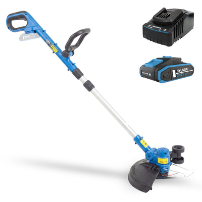 Hyundai 20V Cordless Grass Trimmer 30cm Cut, 2.0Ah Battery, Charger – Lightweight & Powerful | HY20CGT