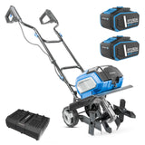 Hyundai 36cm / 14" 40V (20Vx2) Brushless Cordless Tiller, 4 Blades, 205mm Depth | HY40CT36