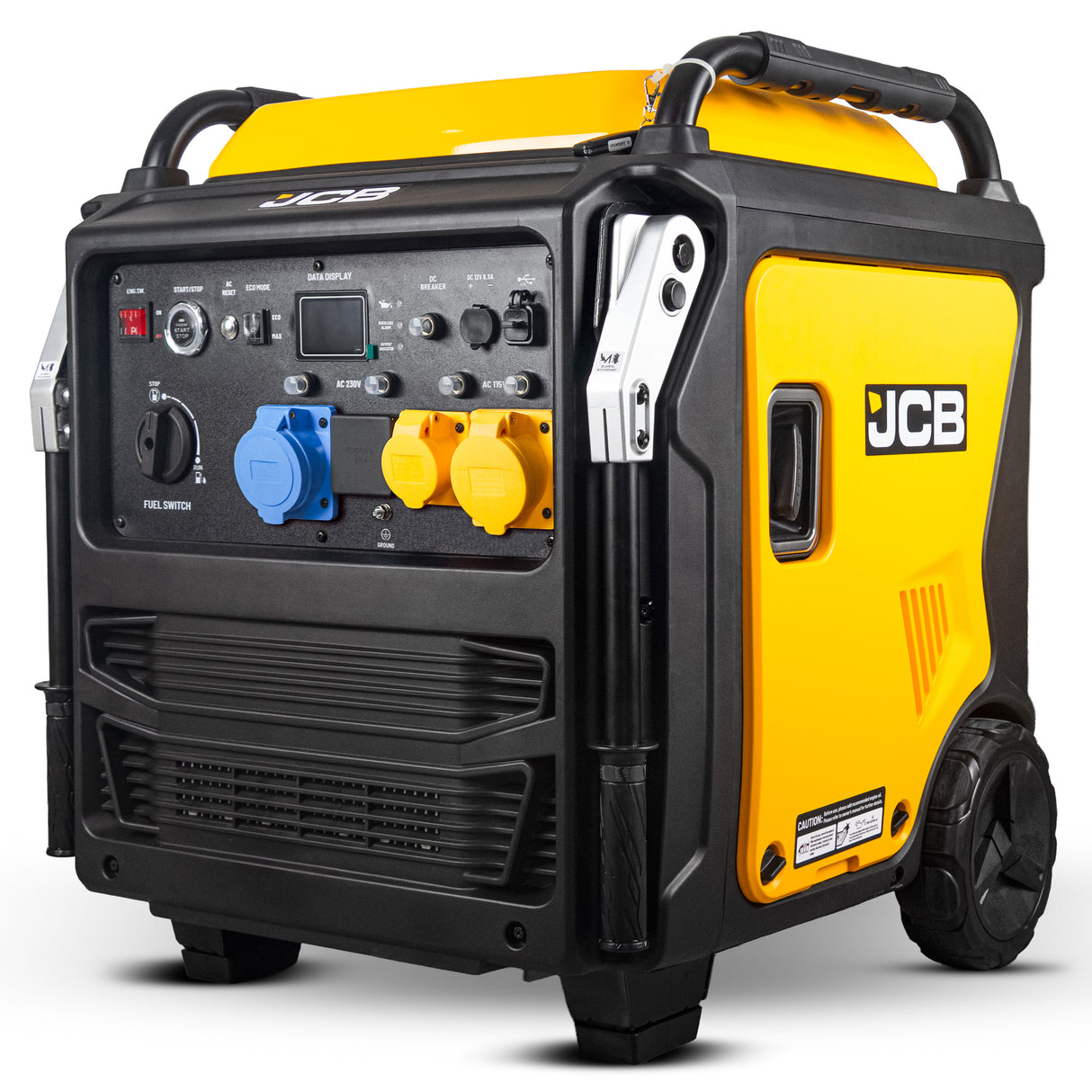 JCB, 11kW Dual-Voltage Inverter Generator, Remote Start, Wheels | JCB-IG12000DVE