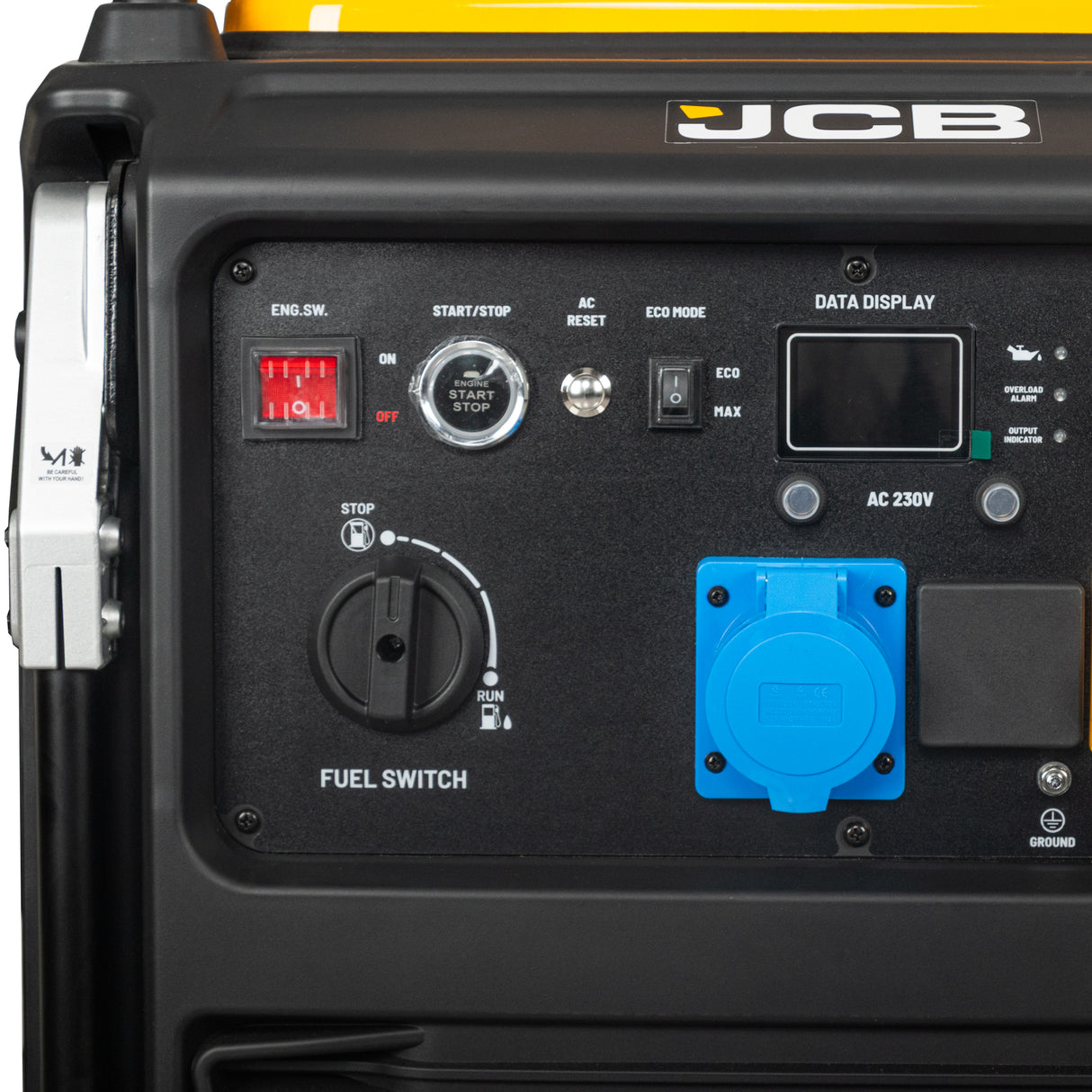JCB, 11kW Dual-Voltage Inverter Generator, Remote Start, Wheels | JCB-IG12000DVE