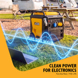 JCB, 11kW Dual-Voltage Inverter Generator, Remote Start, Wheels | JCB-IG12000DVE