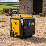 JCB, 11kW Dual-Voltage Inverter Generator, Remote Start, Wheels | JCB-IG12000DVE