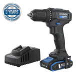 Hyundai 20V 40Nm Cordless Driver Drill, 2Ah Battery and Charger, 2-Speed, LED Light, 13 mm Chuck | DD20S-40TT