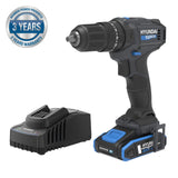 Hyundai 20V 50Nm Cordless Hammer Drill, 2-Speed, 13 mm Chuck LED Light | HD20S-50