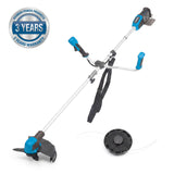 Hyundai 2x20V Brushless 2-in-1 Brush Cutter & String Trimmer, Straight Split Shaft, 3-Speed | HY40CGB26
