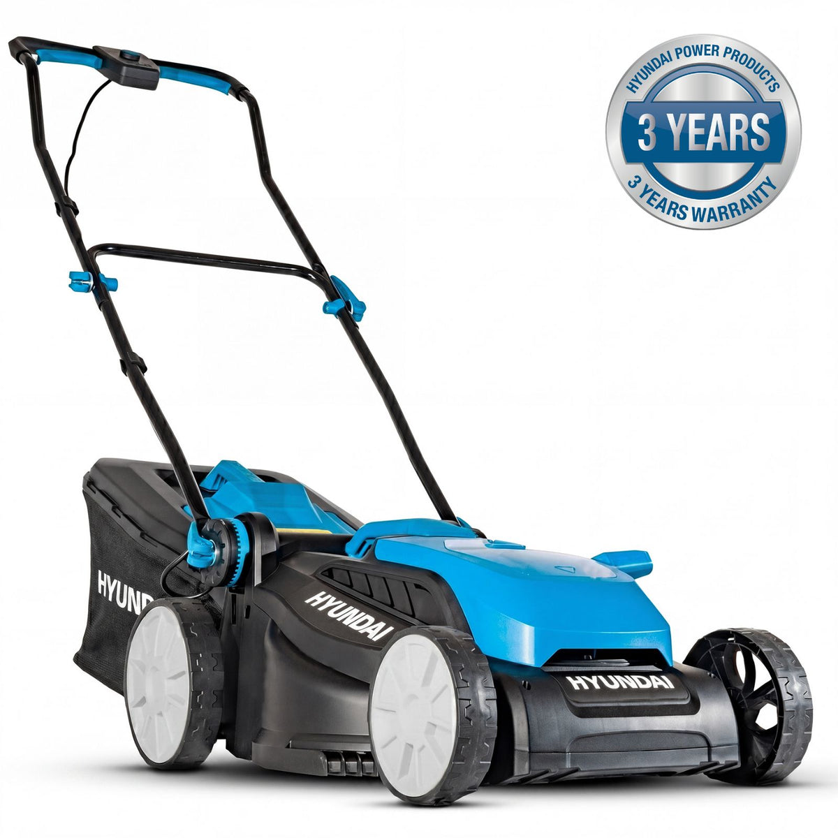 Hyundai 38cm / 15" 40V (2x20V) Brushless Cordless Lawnmower,  36L Bag | HY40CLM38