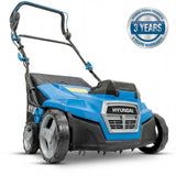 Hyundai 38cm / 15" 2-in-1 Cordless Scarifier & Aerator, 40V (2x20V) Brushless, 45L Collection Bag | HY40CSC38