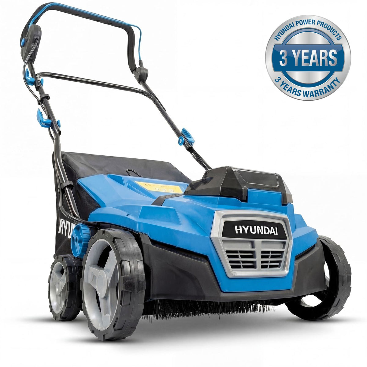 Hyundai 38cm / 15" 40V (2x20V) Cordless Artificial Grass Sweeper Brush, Brushless, 45L Collection Bag | HY40CSW38