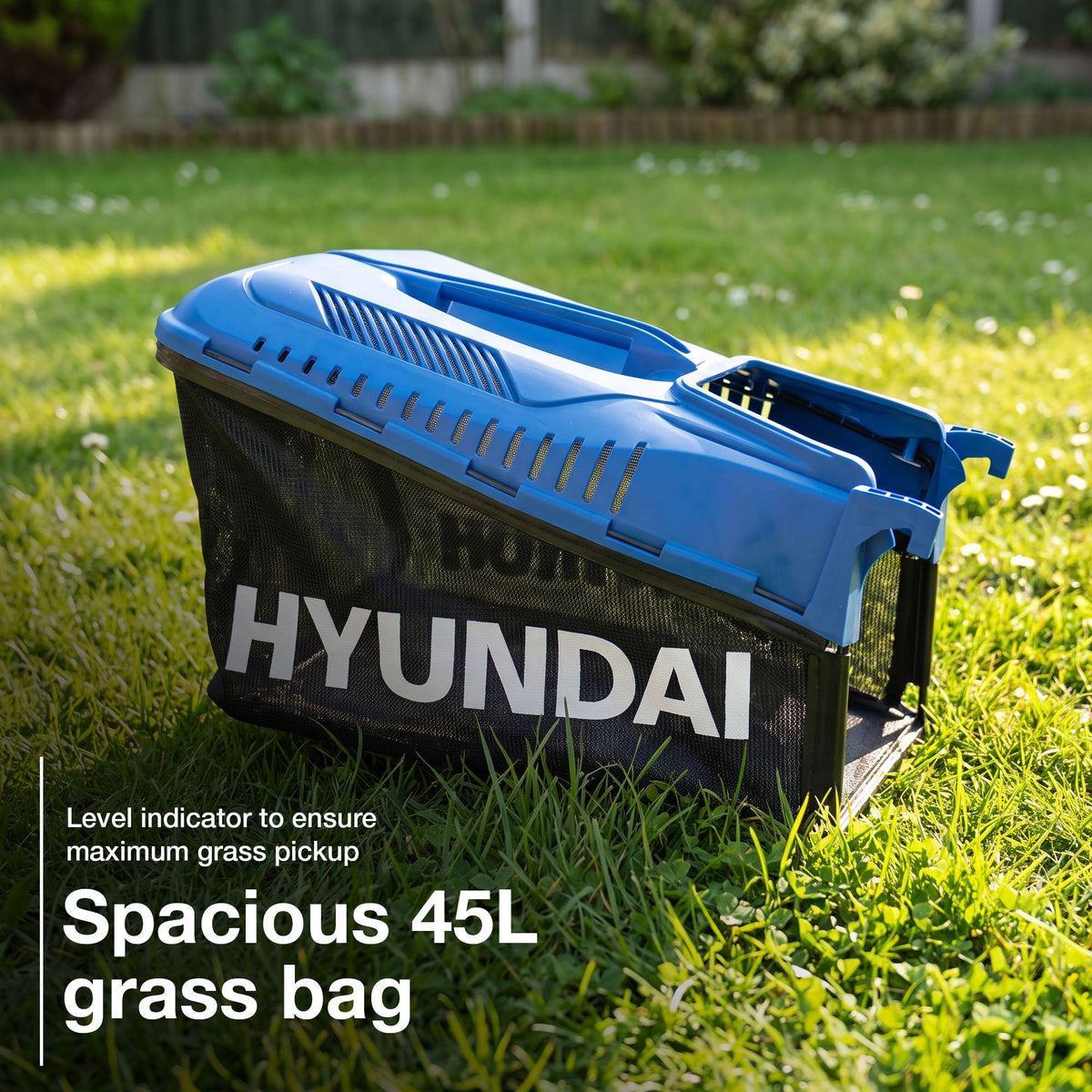 Hyundai 17"/42cm 139cc Electric-Start Self-Propelled Petrol Lawnmower | HYM430SPE