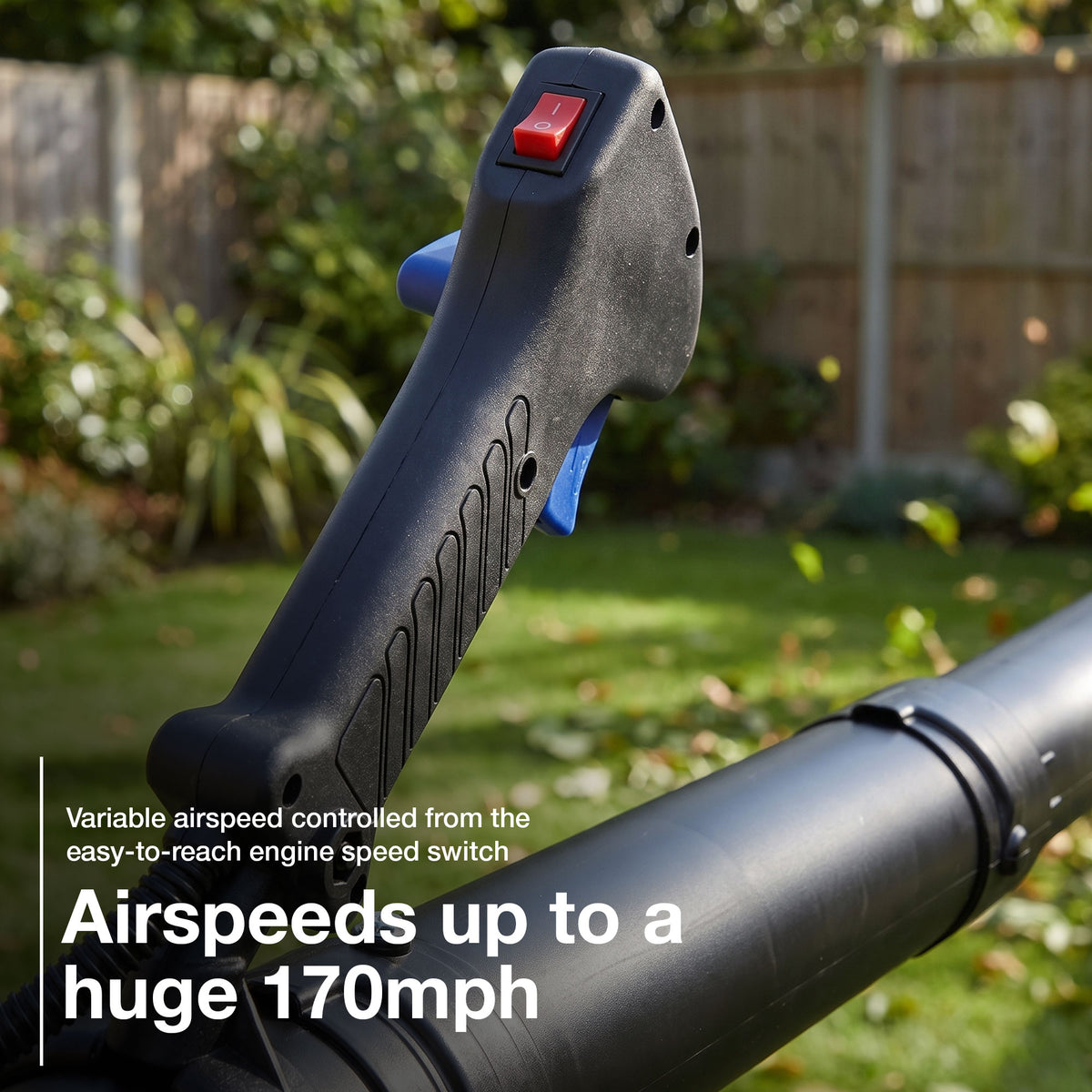 Hyundai 52cc Backpack Petrol Leaf Blower, 170mph Air Speed, 2-Stroke | HYB5200