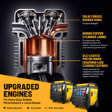 JCB, 11kW Dual-Voltage Inverter Generator, Remote Start, Wheels | JCB-IG12000DVE
