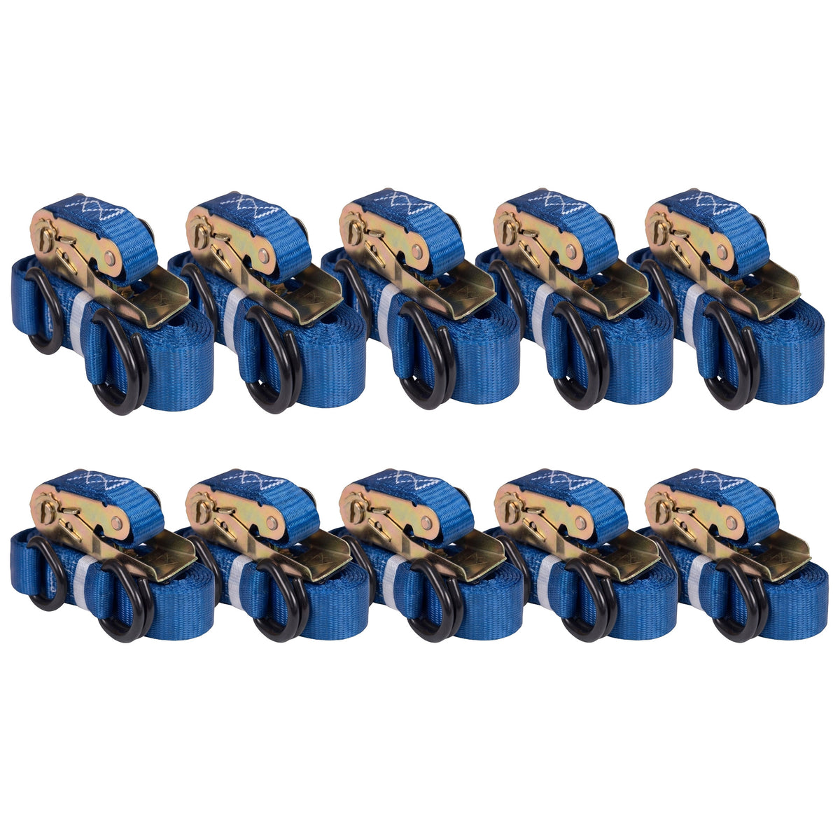 TTM05 - Ratchet Cargo Straps 25mm x 4.5m – Pack of 10
