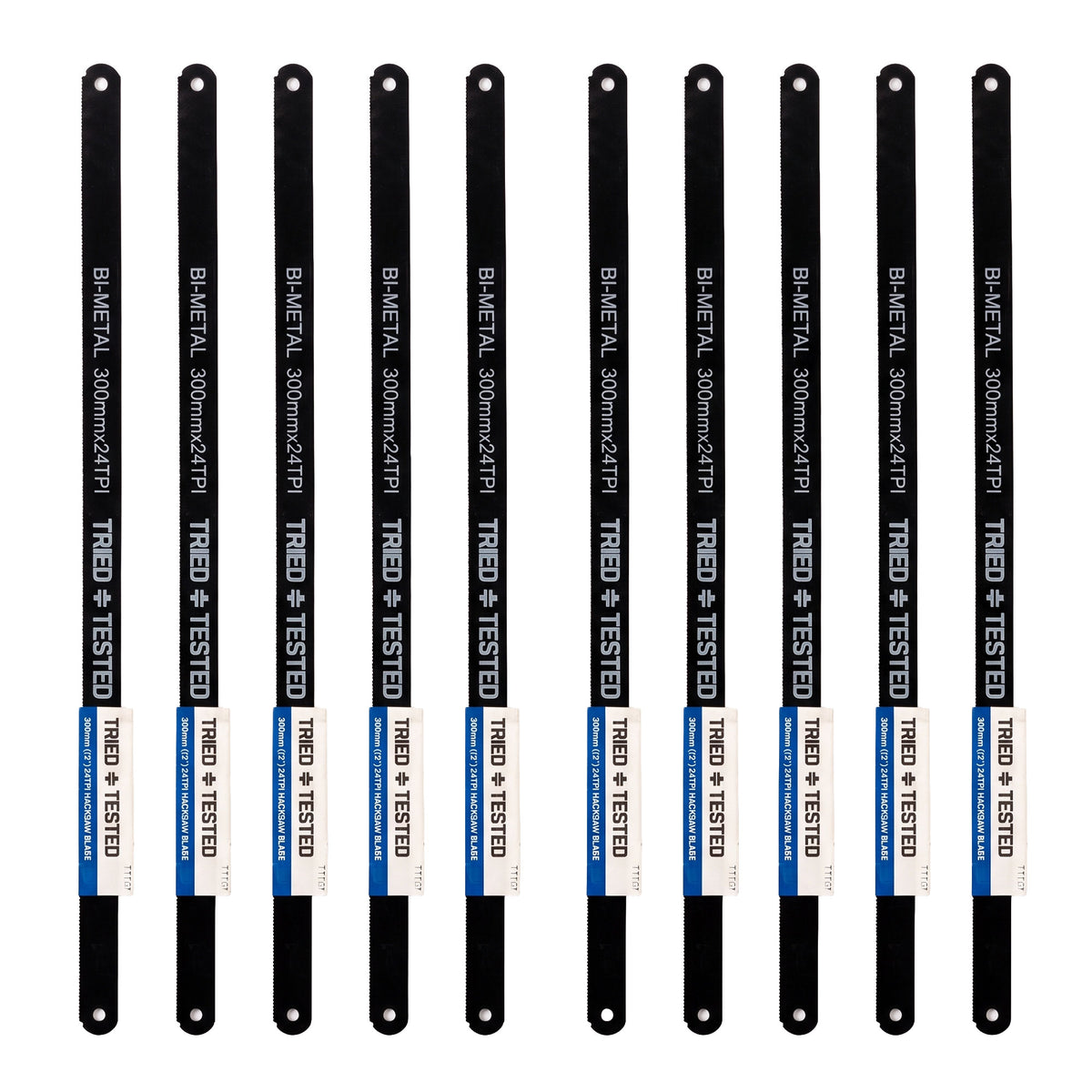 TTM38 - Hacksaw Blades 300mm 24TPI – Pack of 10